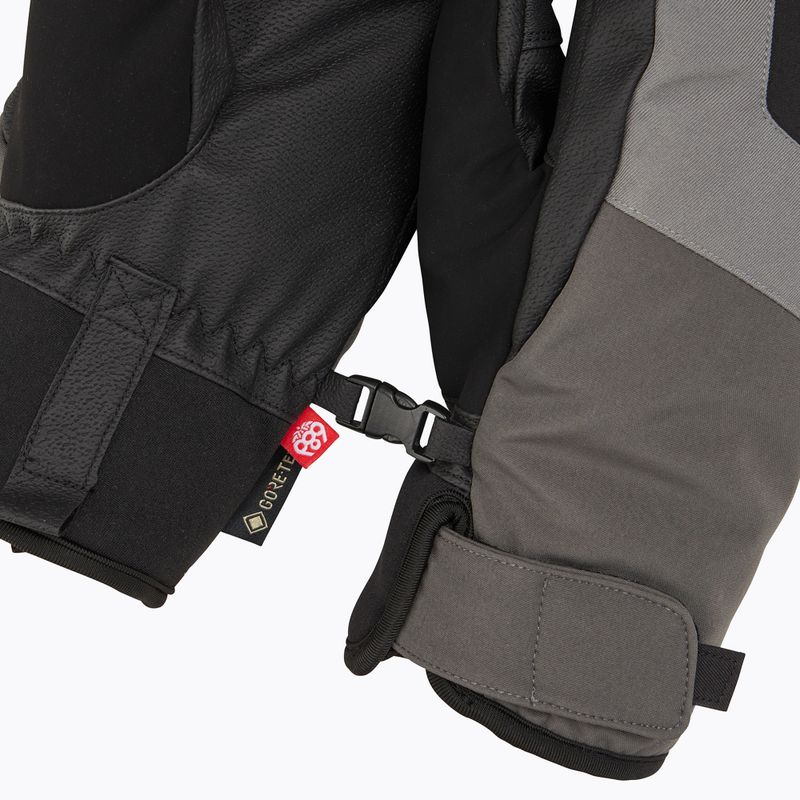 Pánske snowboardové rukavice 686 Gore-Tex Linear Under Cuff Mitt charcoal 5