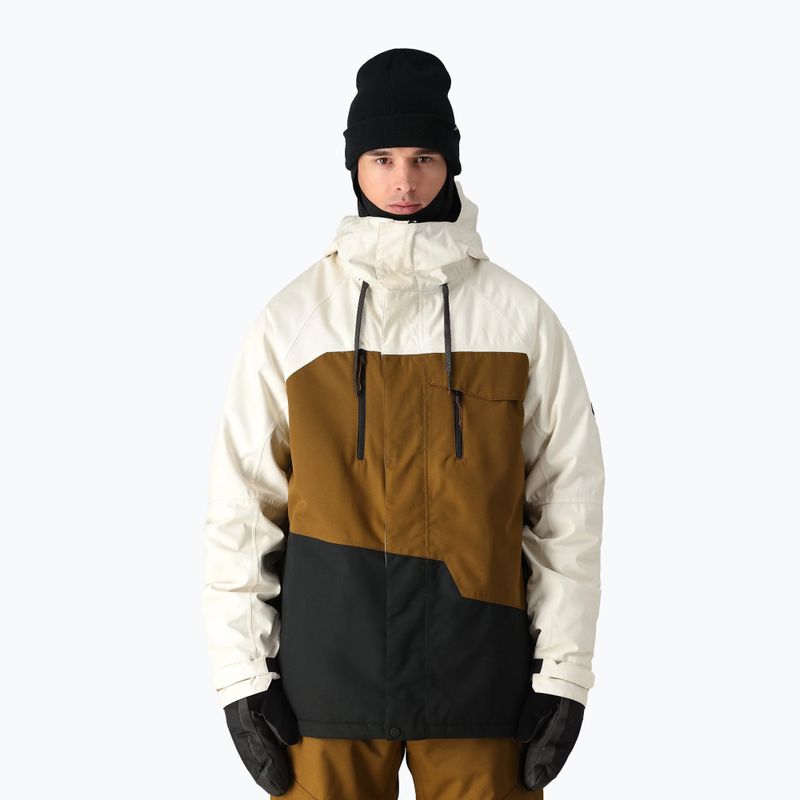 Pánska snowboardová bunda 686 Geo birch wash colorblock
