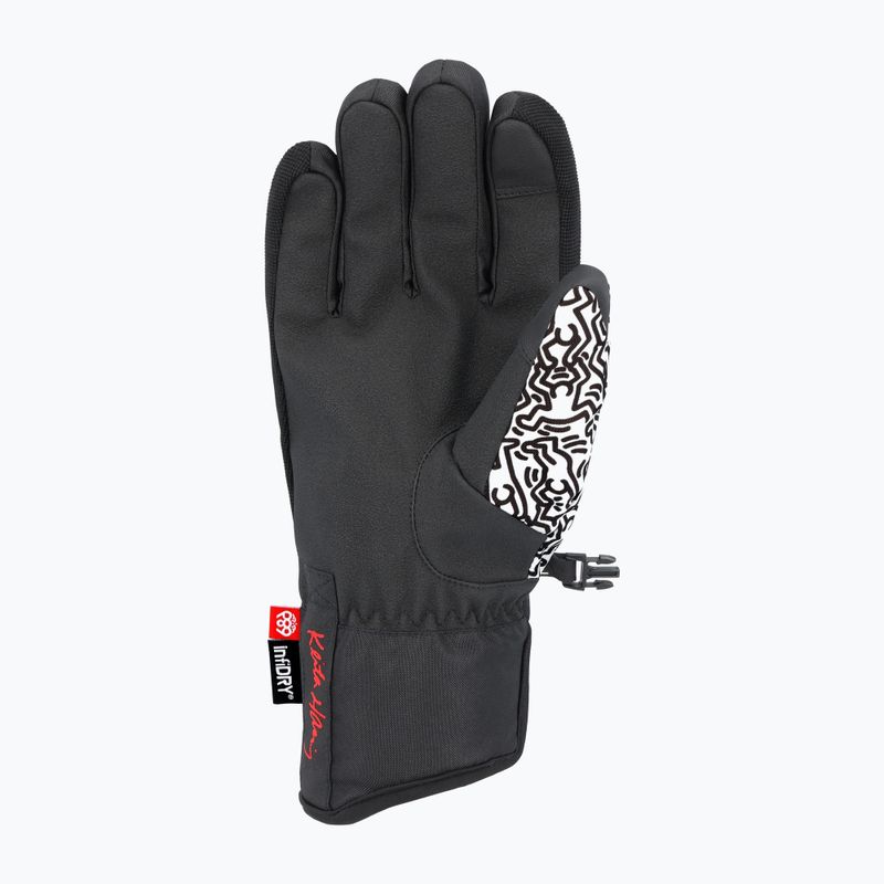 Snowboardové rukavice 686 Primer keith haring white 2