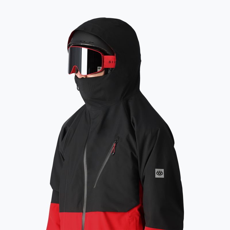 Pánska snowboardová bunda 686 Hydra Thermagraph true red colorblock 4