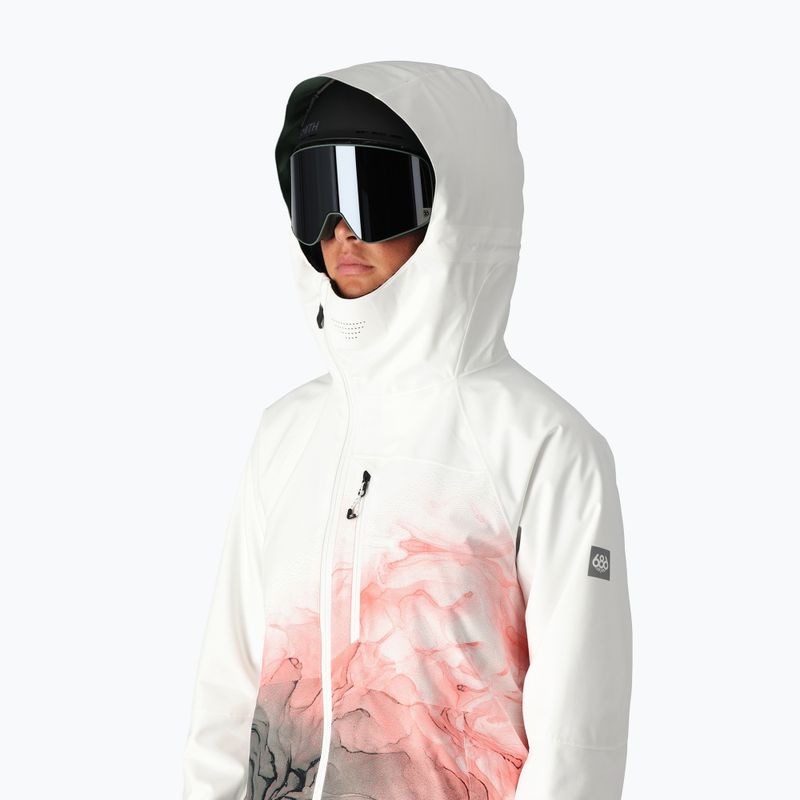 Dámska snowboardová bunda 686 Hydra white cypress cloudbreak 4