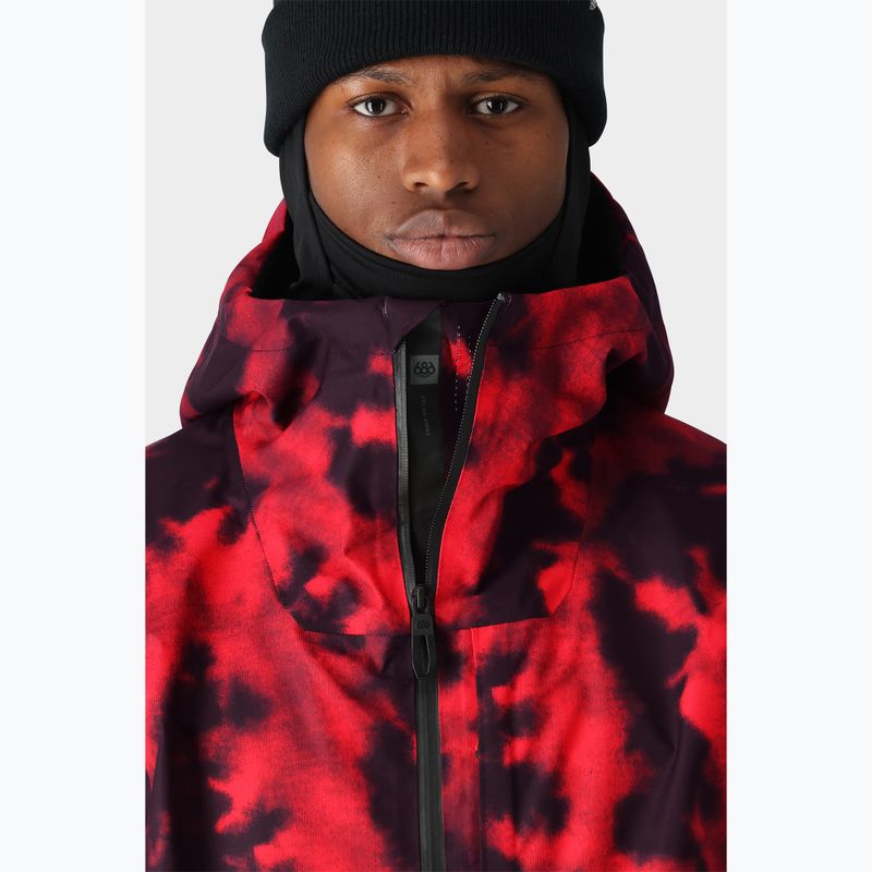 Pánska snowboardová bunda 686 Gateway red nebula 4