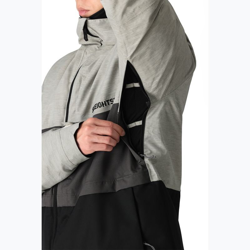 Pánska snowboardová bunda 686 Smarty 3-in-1 Form white heather colorblock 5