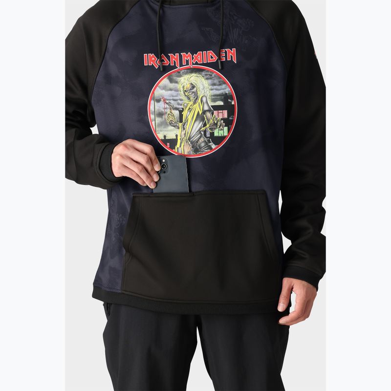 Pánska mikina 686 Bonded Fleece iron maiden eddies black snowboard 4