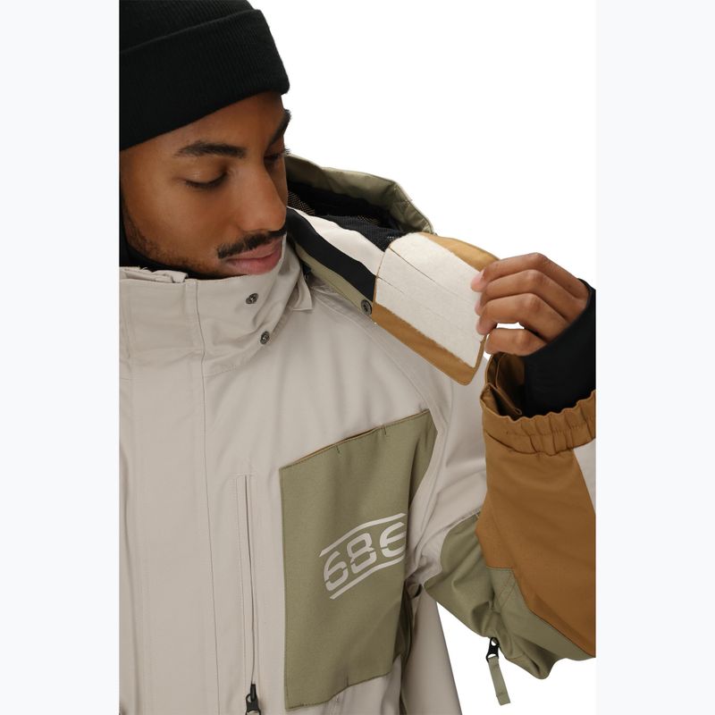Pánska snowboardová bunda 686 2001 Transfer limestone colorblock 9