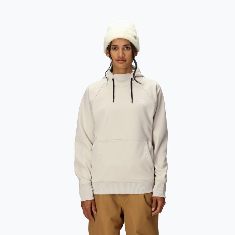 Dámska snowboardová mikina 686 Bonded Fleece Pullover Hoody limestone