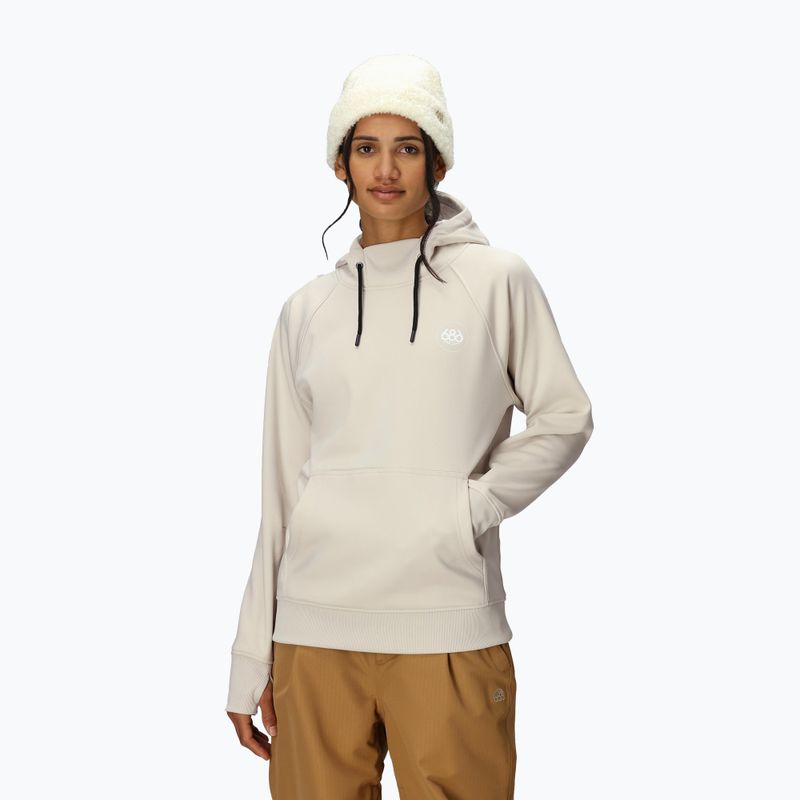 Dámska snowboardová mikina 686 Bonded Fleece Pullover Hoody limestone 4