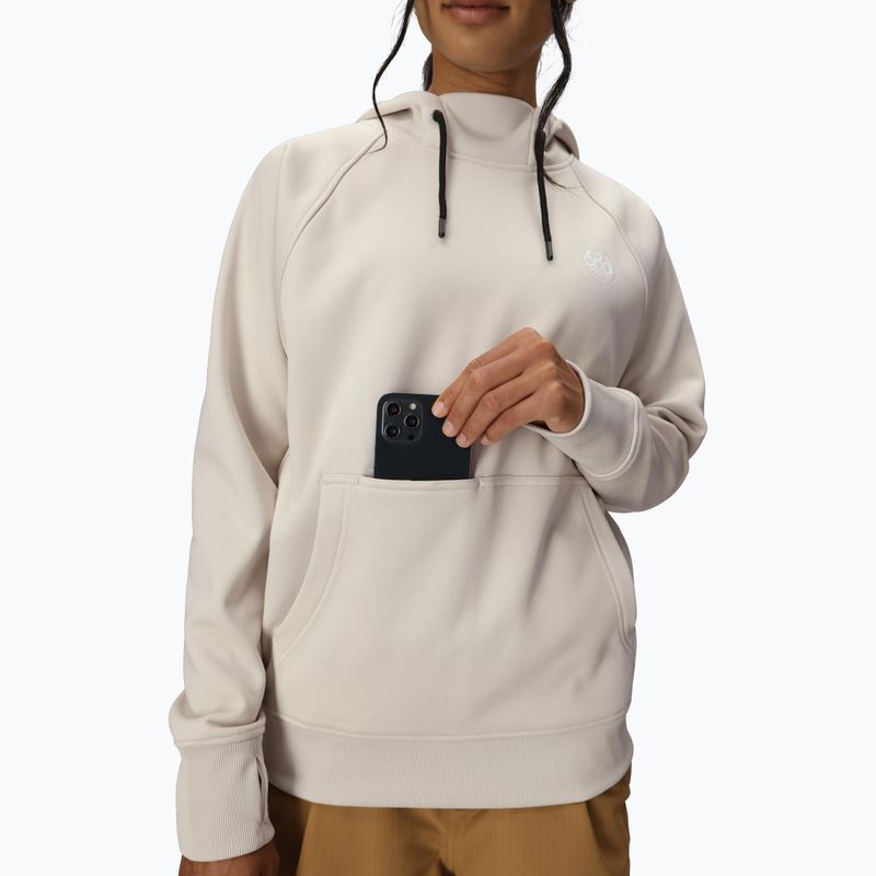 Dámska snowboardová mikina 686 Bonded Fleece Pullover Hoody limestone 5