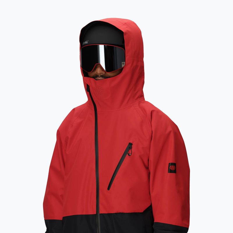 Pánska snowboardová bunda 686 Hydra Thermagraph true red colorblock 5