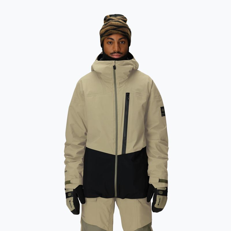 Pánska snowboardová bunda 686 Gore-Tex GT Thermagraph sage colorblock