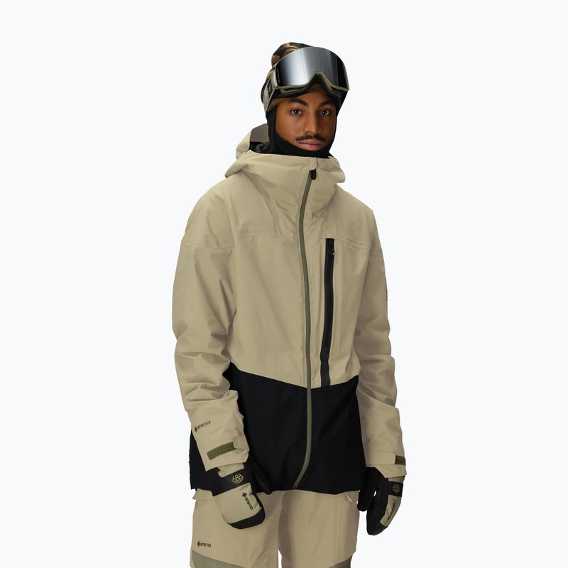 Pánska snowboardová bunda 686 Gore-Tex GT Thermagraph sage colorblock 4