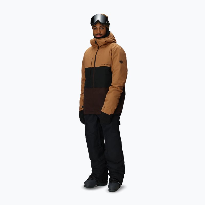 Pánska snowboardová bunda 686 Smarty 3IN1 Form caramel colorblock 4