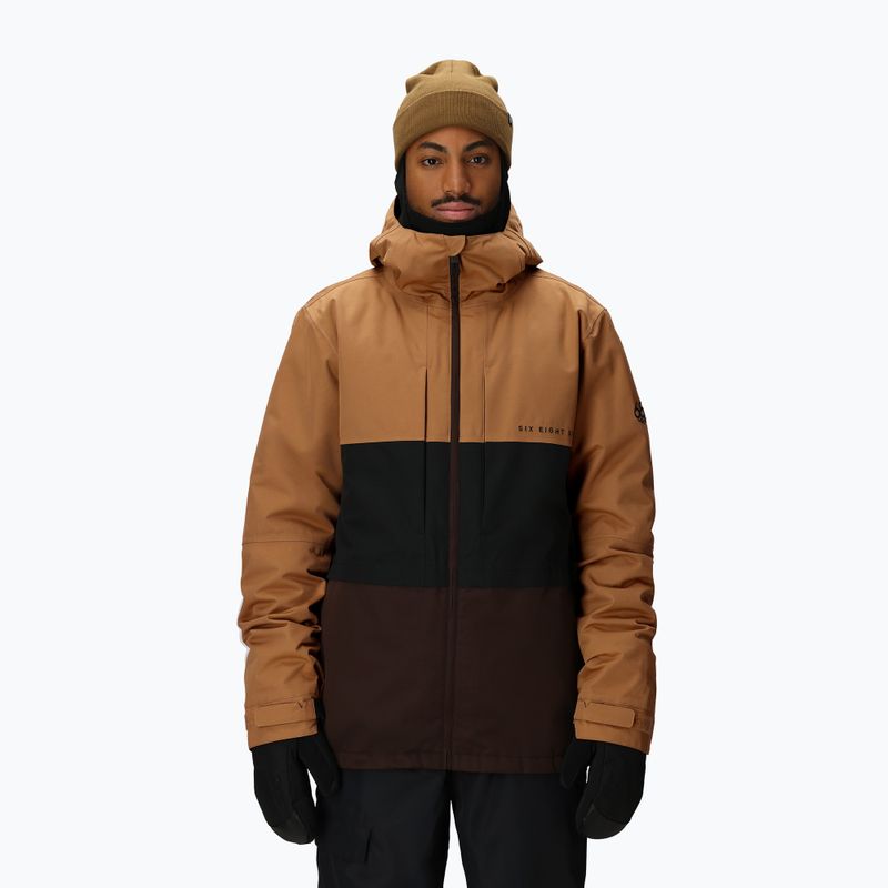 Pánska snowboardová bunda 686 Smarty 3IN1 Form caramel colorblock 6