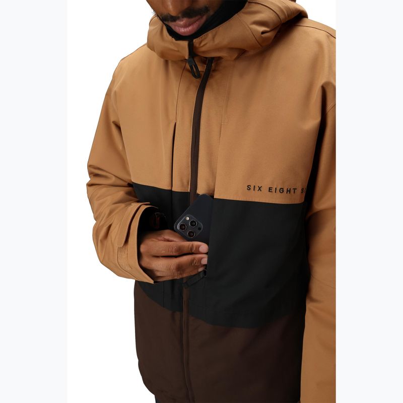 Pánska snowboardová bunda 686 Smarty 3IN1 Form caramel colorblock 8