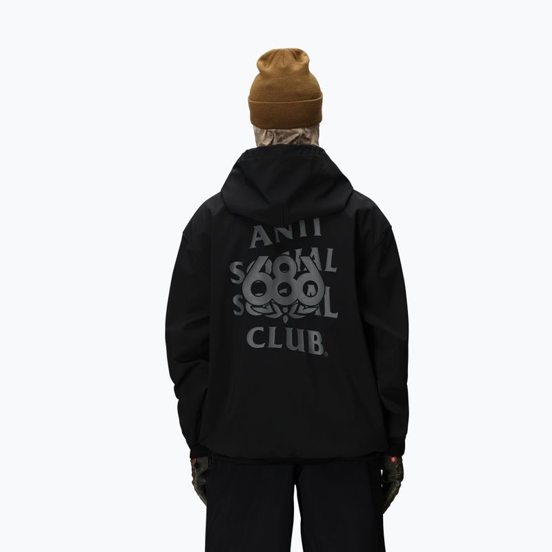 Pánska snowboardová mikina 686 x ASSC F1 Waterproof Team Hoody assc black 2