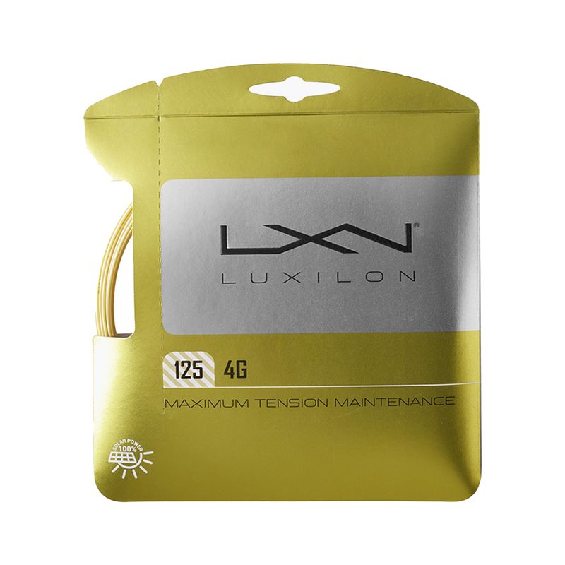 Tenisová struna Luxilon 4G 125 Set Go 12,2 m zlatá WRZ997110