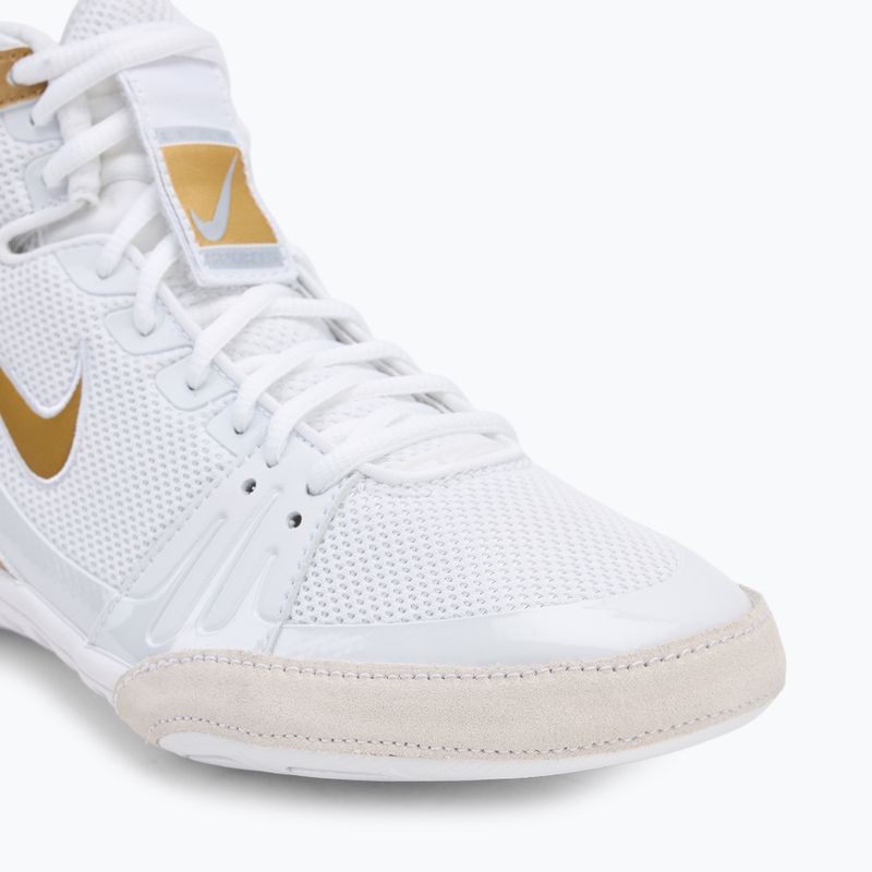Boxerské topánky Nike Freek white/metallic gold/cool grey 7