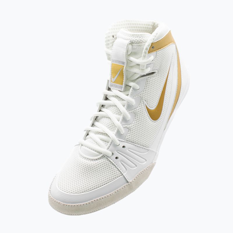 Boxerské topánky Nike Freek white/metallic gold/cool grey 9