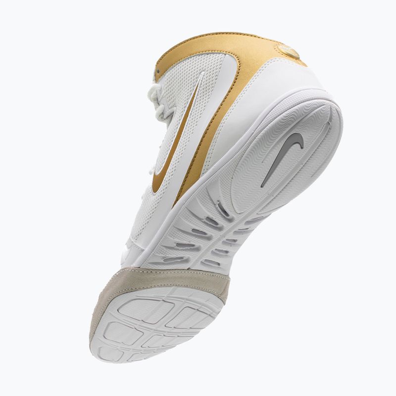 Boxerské topánky Nike Freek white/metallic gold/cool grey 10