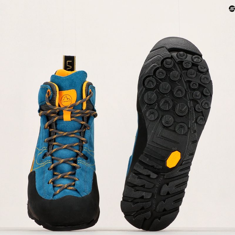 Pánske trekové topánky La Sportiva Boulder X Mid blue/yellow 8