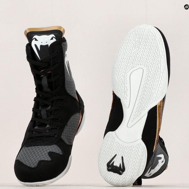 Boxerská obuv Venum Elite black/white/gold 8