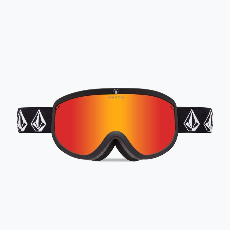 Lyžiarske okuliare Volcom Footprints matte black stone/red chrome/yellow 2