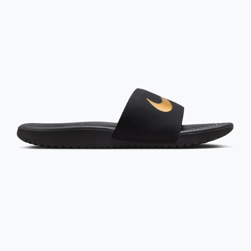 Detské šľapky Nike Kawa black/metallic gold