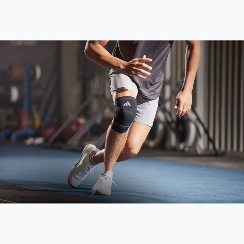 Kompresná kolenná bandáž adidas Performance Knee Support black/white 4