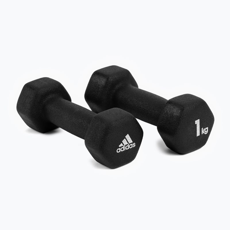 adidas činky 2x1 kg čierne ADWT-10001