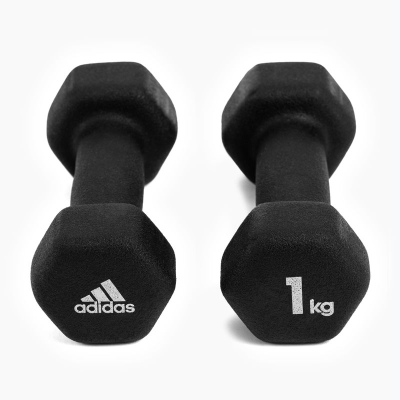 adidas činky 2x1 kg čierne ADWT-10001 3