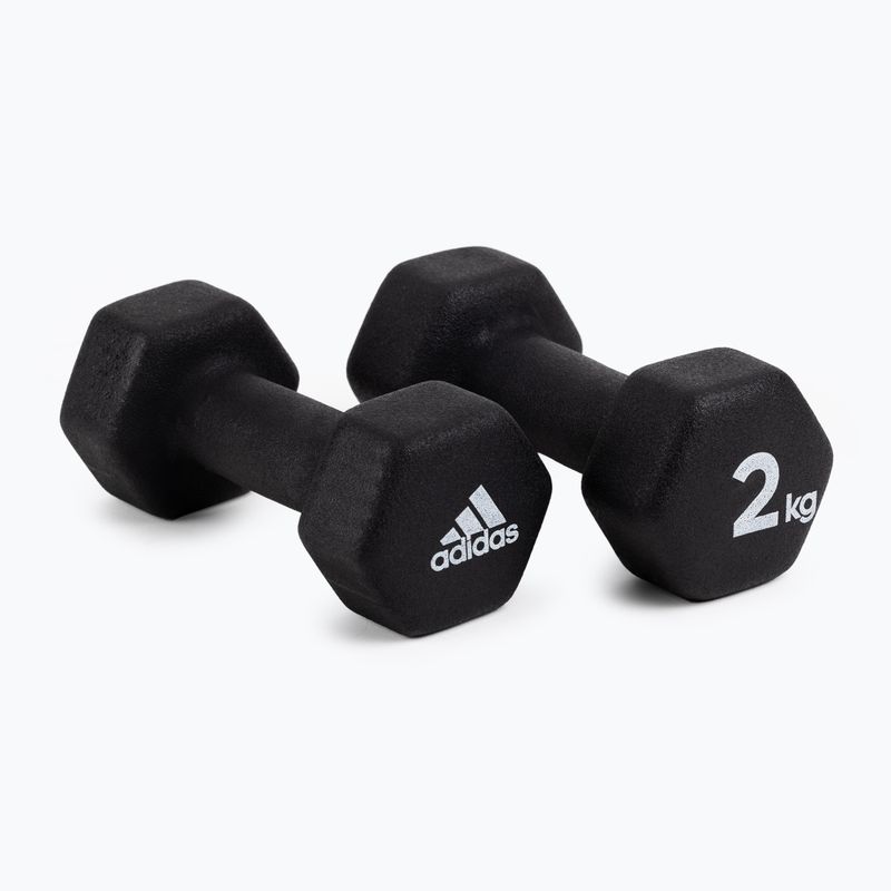 adidas činky 2x2kg čierne ADWT-10002