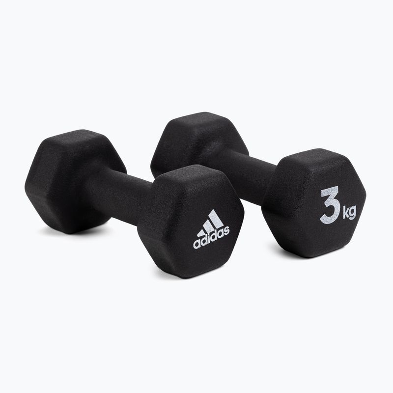 adidas činky 2x3 Kg čierne ADWT-10003