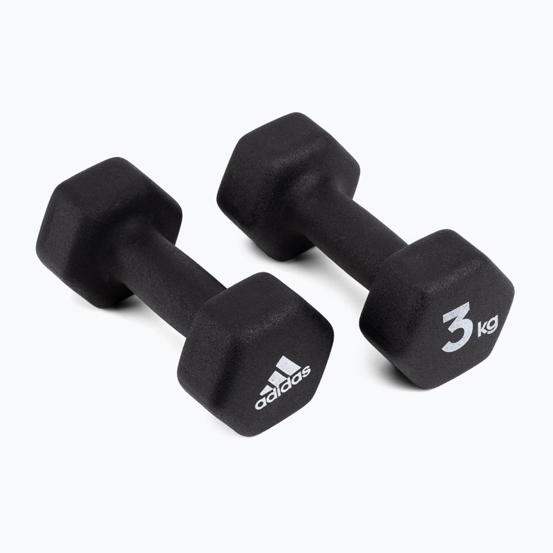 adidas činky 2x3 Kg čierne ADWT-10003 2