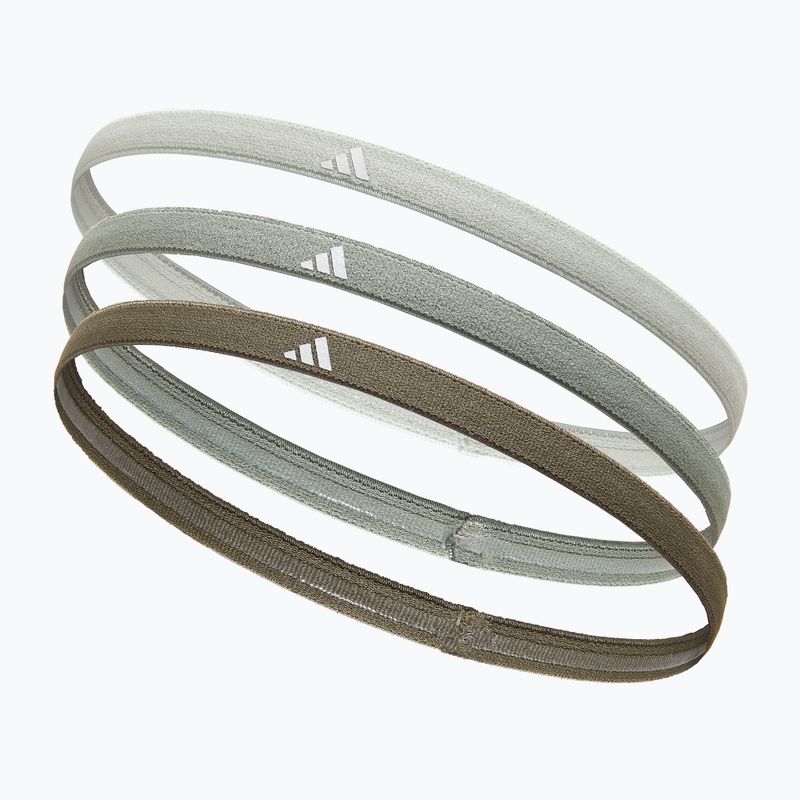 Čelenka Adidas Hairbands 3szt. linen green/silver green/olive 2