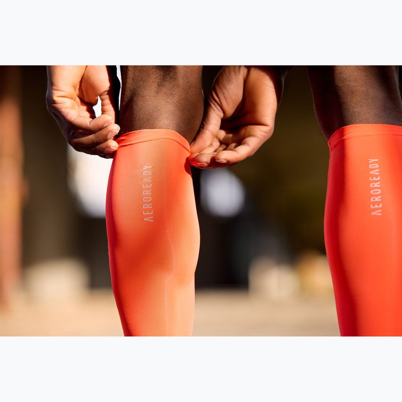 Kompresné návleky na lýtka Adidas Aeroready Compression na red 8