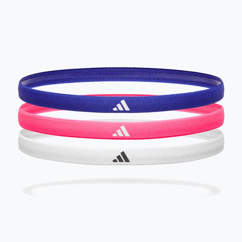 Čelenky adidas Hairbands 3 pack lucid blue/lucid pink/white