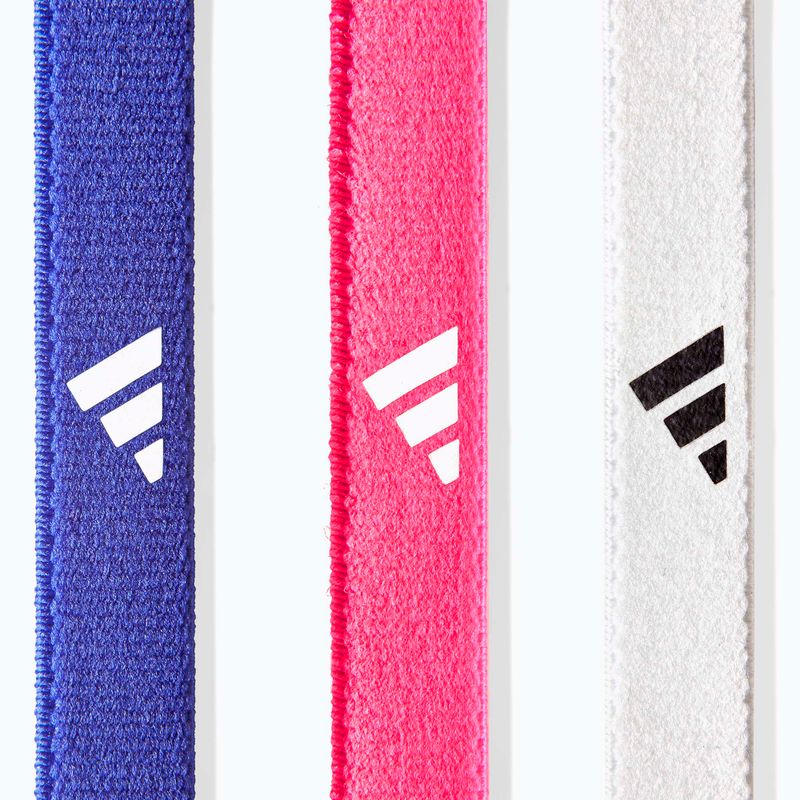 Čelenky adidas Hairbands 3 pack lucid blue/lucid pink/white 3