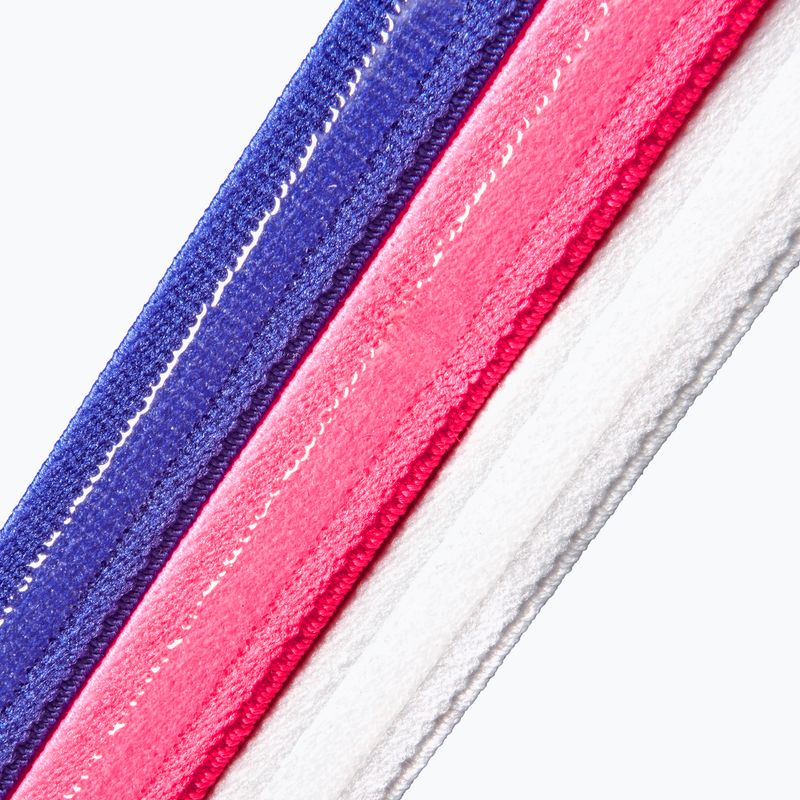 Čelenky adidas Hairbands 3 pack lucid blue/lucid pink/white 4