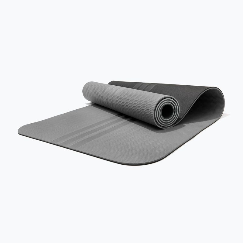 Jógová podložka adidas Double Sided Yoga grey 6