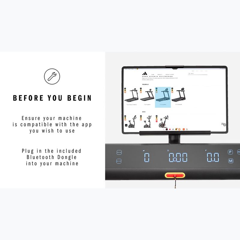 Bežecký pás elektrický adidas T-1 Folding Treadmill black 15