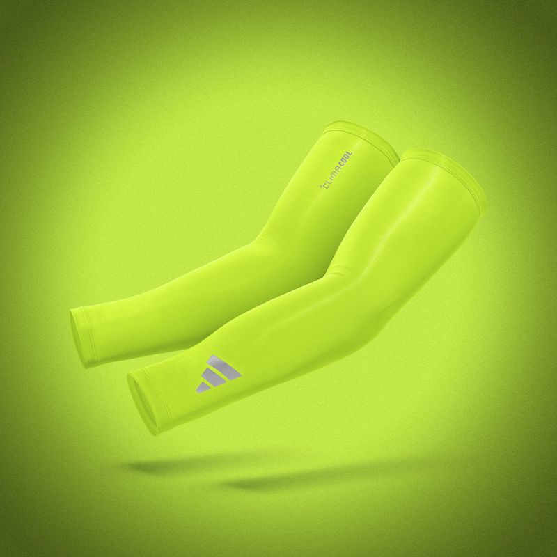Kompresné návleky na ruky adidas Climacool Compression Arm Sleeves lucid lemon 5