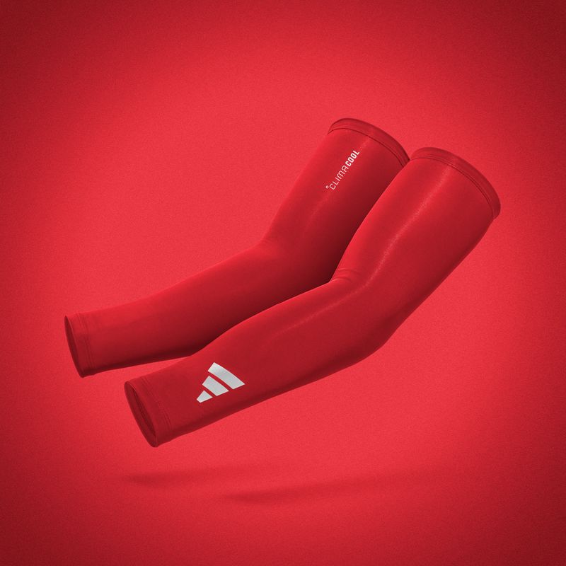 Kompresné návleky na ruky adidas Climacool Compression Arm Sleeves red 5