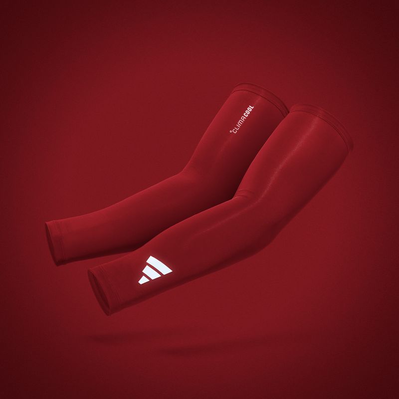 Kompresné návleky na ruky adidas Climacool Compression Arm Sleeves red 6