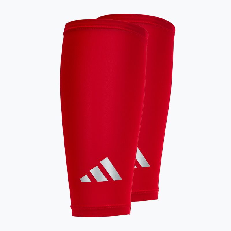 Kompresné holenné návleky adidas Climacool Compression Calf Sleeves true red