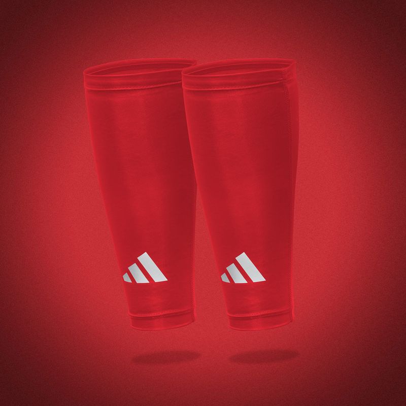Kompresné holenné návleky adidas Climacool Compression Calf Sleeves true red 6