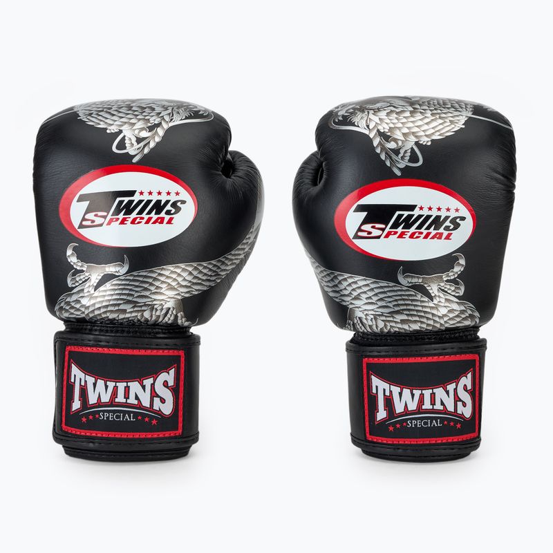 Boxerské rukavice Twins Special FBGVL3-23 Dragon silver