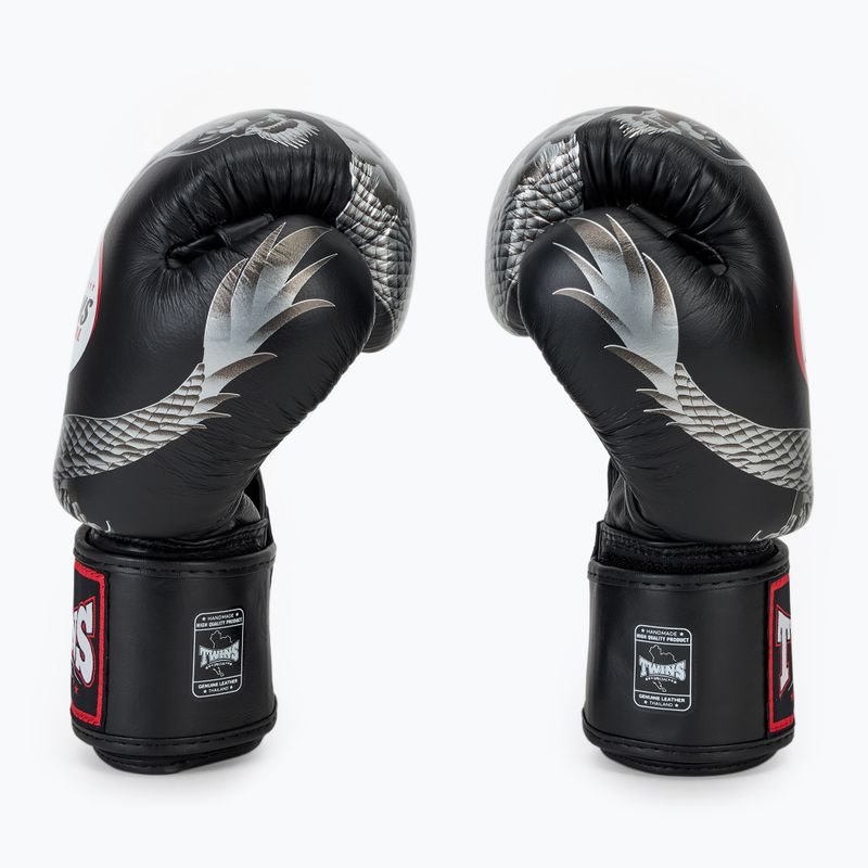 Boxerské rukavice Twins Special FBGVL3-23 Dragon silver 4