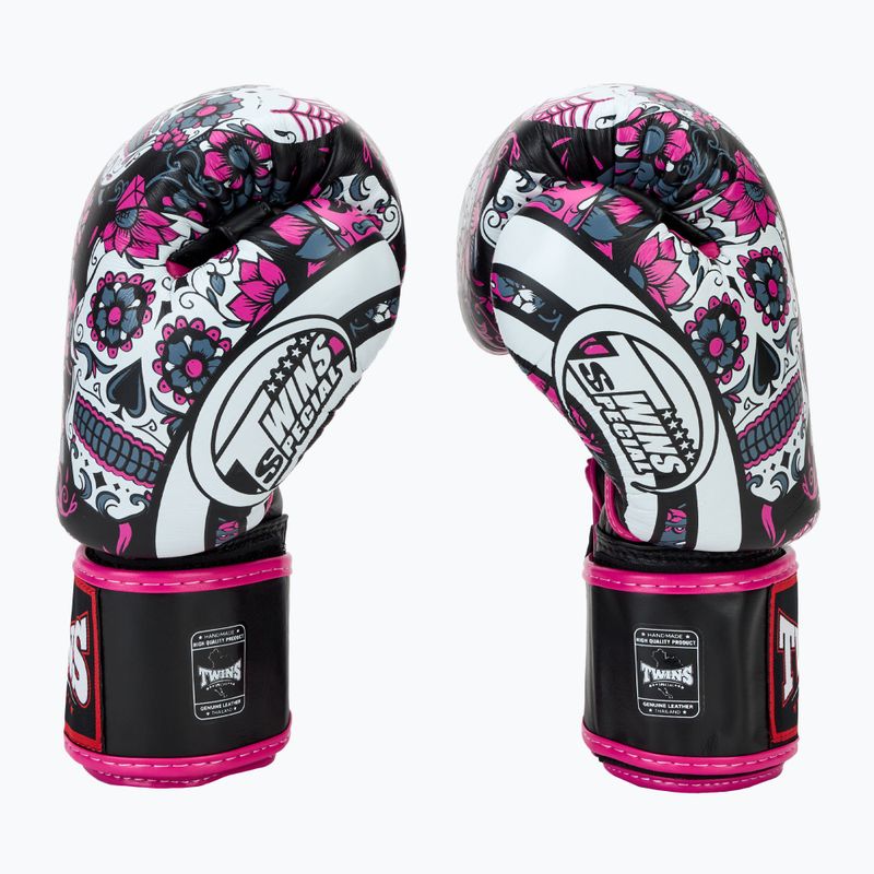Boxerské rukavice Twins Special Fancy FBGVL3-53 Skull pink/black 4