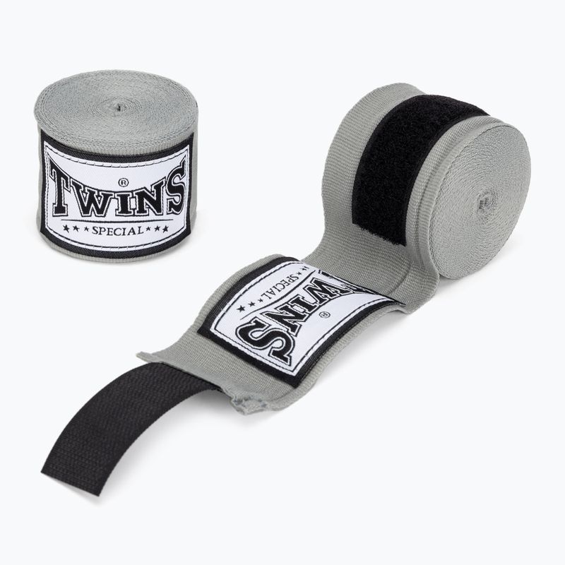 Boxerské bandáže Twins Special CH5 sivé
