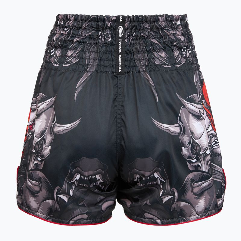 Tréningové šortky Twins Special Muay Thai Twins Kabuki black/white/red 2